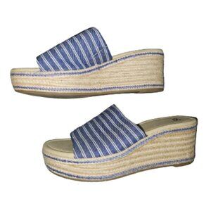 SO® Boysenberry Women's Wedge Slides || 8 EUC